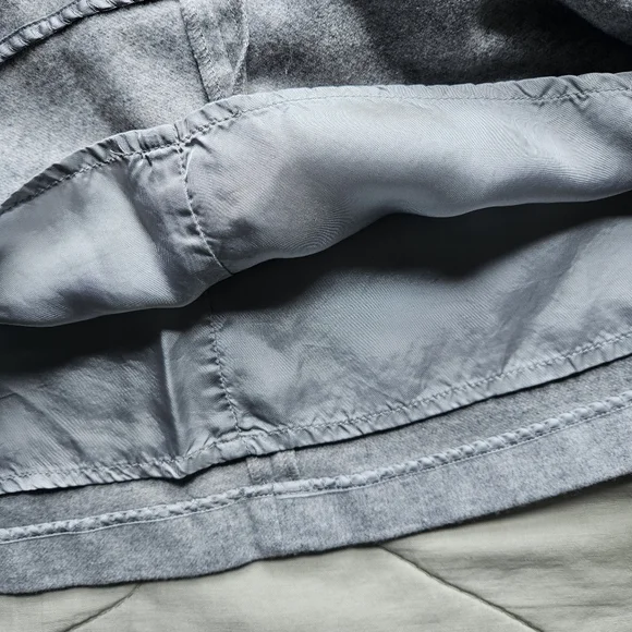 WILFRED Essonne Skirt Wool Cashmere Italy Light Grey Size 4 Aritzia - Picture 5 of 9